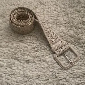 bebe | Accessories | Y2k Bebe White Woven Belt | Poshmark display picture 2